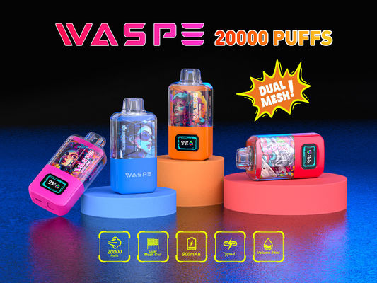RGB Light Big Puff Vape batteria 650Mah Sus304 20000Puffs