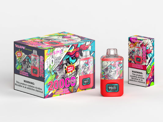 650Mah Rgb Light Big Puff Vape Con 24ml di Succo E 20000Puffs Sus304 Colore OEM