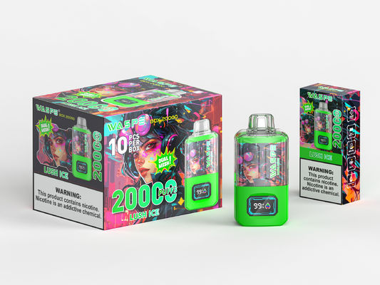 650Mah Rgb Light Big Puff Vape Con 24ml di Succo E 20000Puffs Sus304 Colore OEM