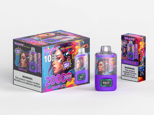 650Mah Rgb Light Big Puff Vape Con 24ml di Succo E 20000Puffs Sus304 Colore OEM