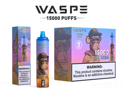 Capacità di 22 ml di succo di frutta Vape con batteria da 650 mAh e resistenza da 0,8 ohm 15000 puff