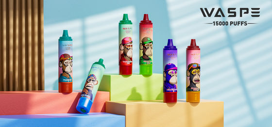 Capacità di 22 ml di succo di frutta Vape con batteria da 650 mAh e resistenza da 0,8 ohm 15000 puff