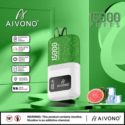 Logo personalizzabile Smart Vape Pen Dual Mesh Coil Ricaricabile Leggere 86g ~ 15k Puffs