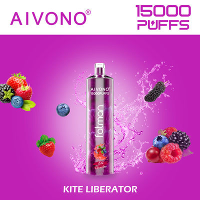 24 ml di Vape a goccia rotonda pre-riempito usa e getta con batteria ricaricabile di tipo C