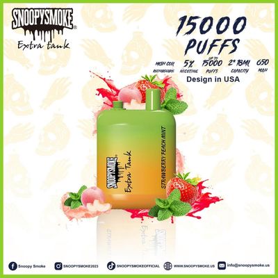 USA Vape doppio serbatoio 1,2 ohm mesh bobina 15000 puffs 5% nicotina frutta Falvors E kit di sigarette