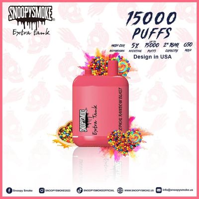 USA Vape doppio serbatoio 1,2 ohm mesh bobina 15000 puffs 5% nicotina frutta Falvors E kit di sigarette