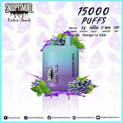 Fruit Flavor USA Vape con bobina a maglia da 1,2 ohm doppio 18 ml E liquido 15000 puffs