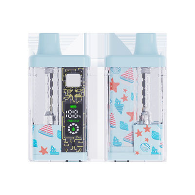 Elemento di riscaldamento in ceramica CBD Dispositivo di vaping monouso 2 ml Volume 280mAh Batteria di tipo C Carica 1.3Ω Resistenza