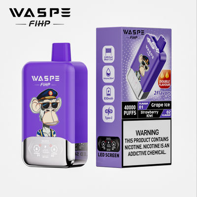 40000 puffe WASPE a doppio sapore FiHP 40K 36mL Vapore monouso preriempito